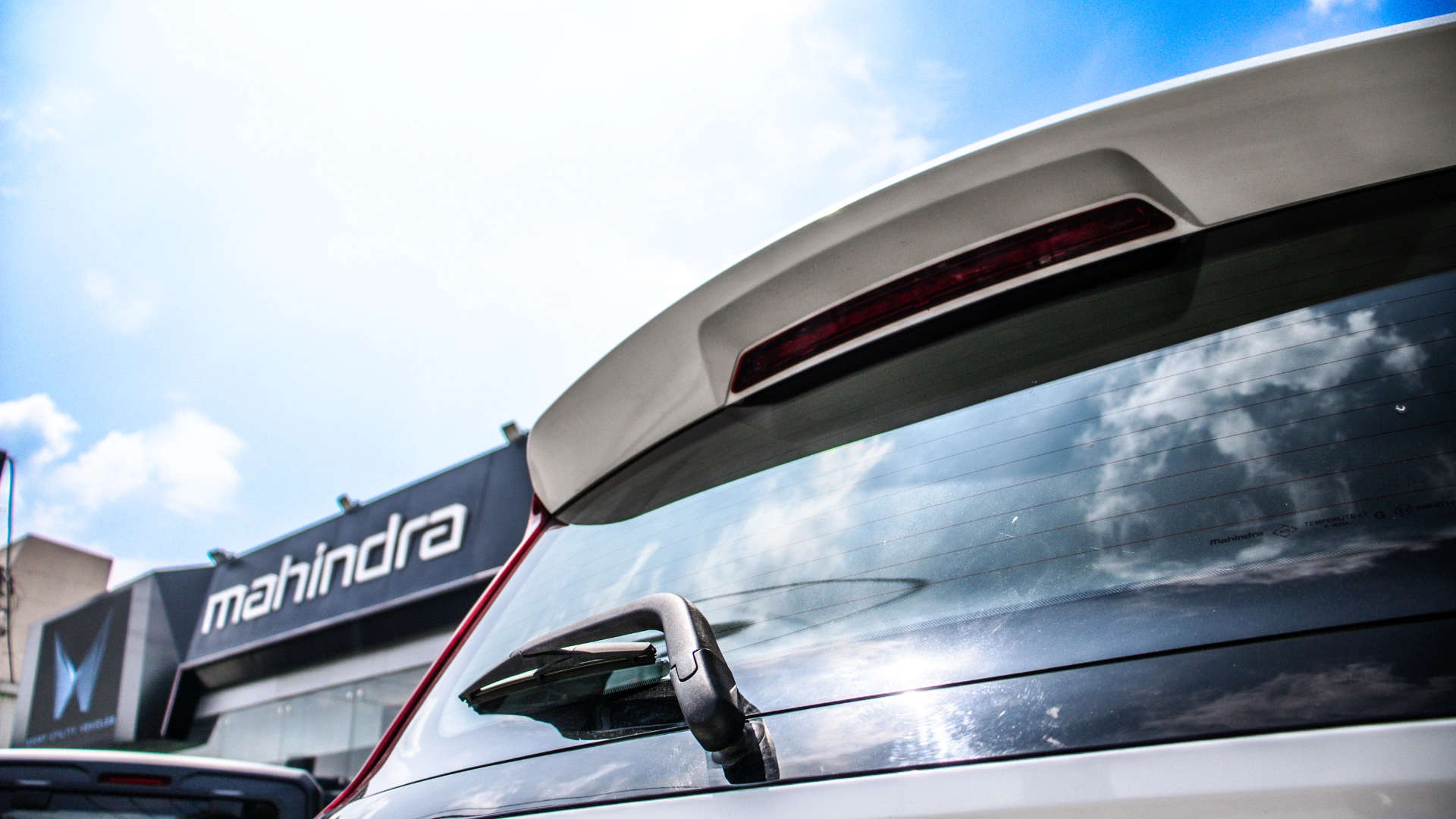 Scorpio N White rear door