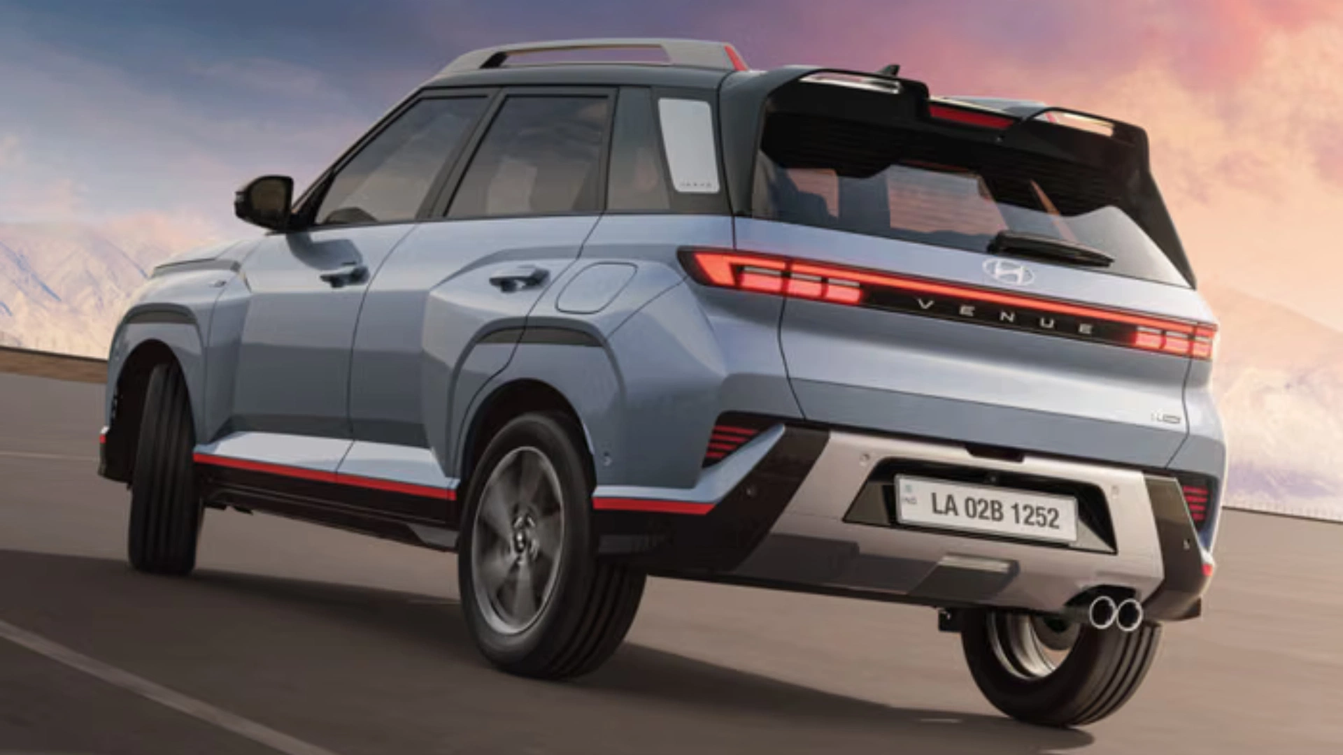 Hyundai Venue N-Line facelift front rear