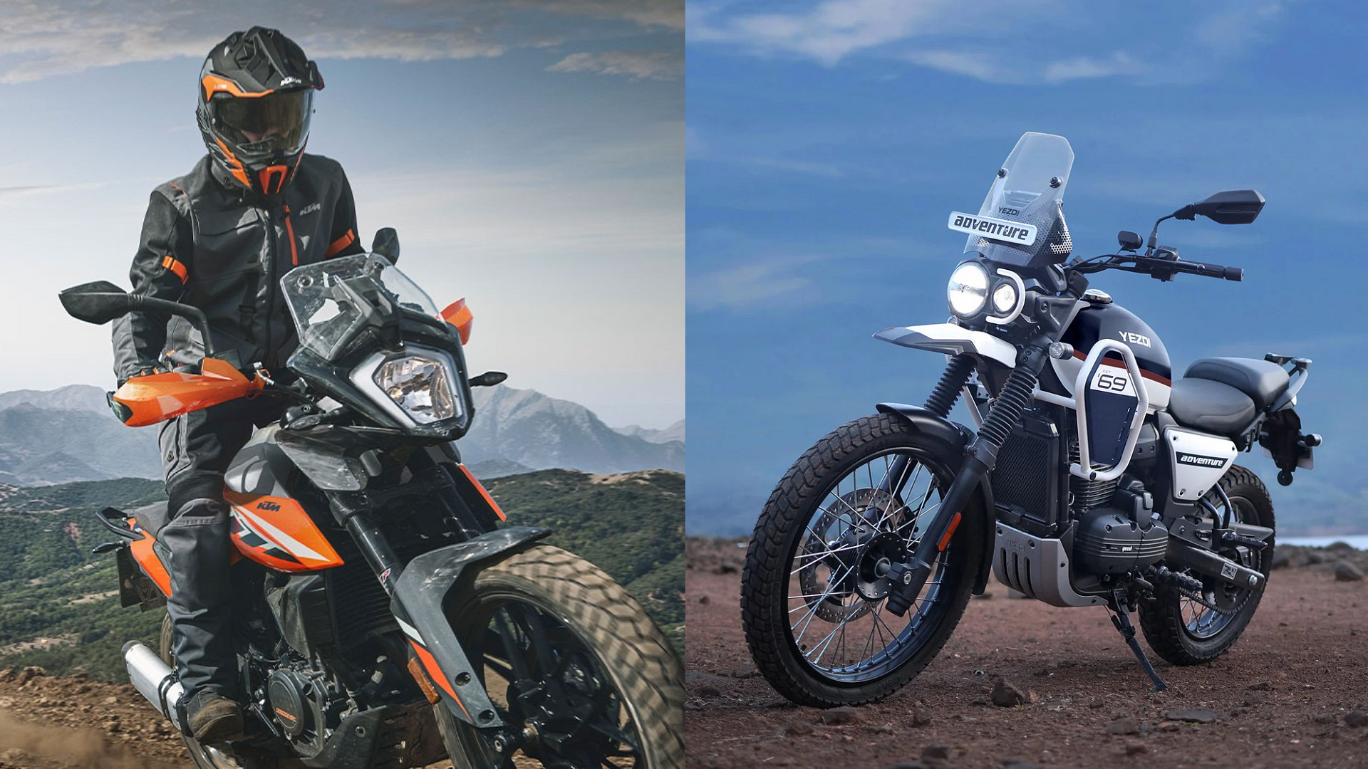 ktm 250 adv vs 2025 yezdi adv