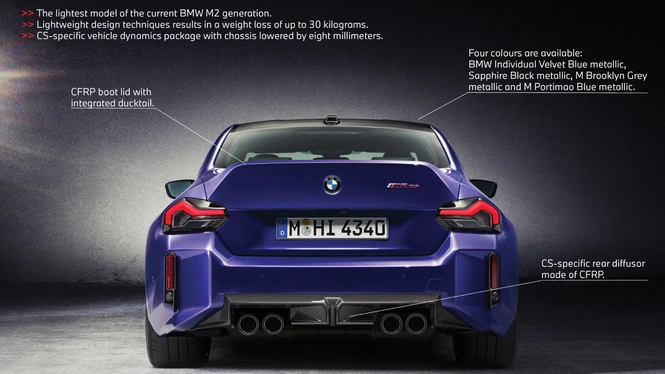new m2 cs rear design