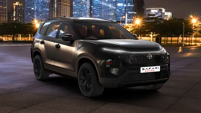 Tata Safari Accomplished Ultra Red Dark