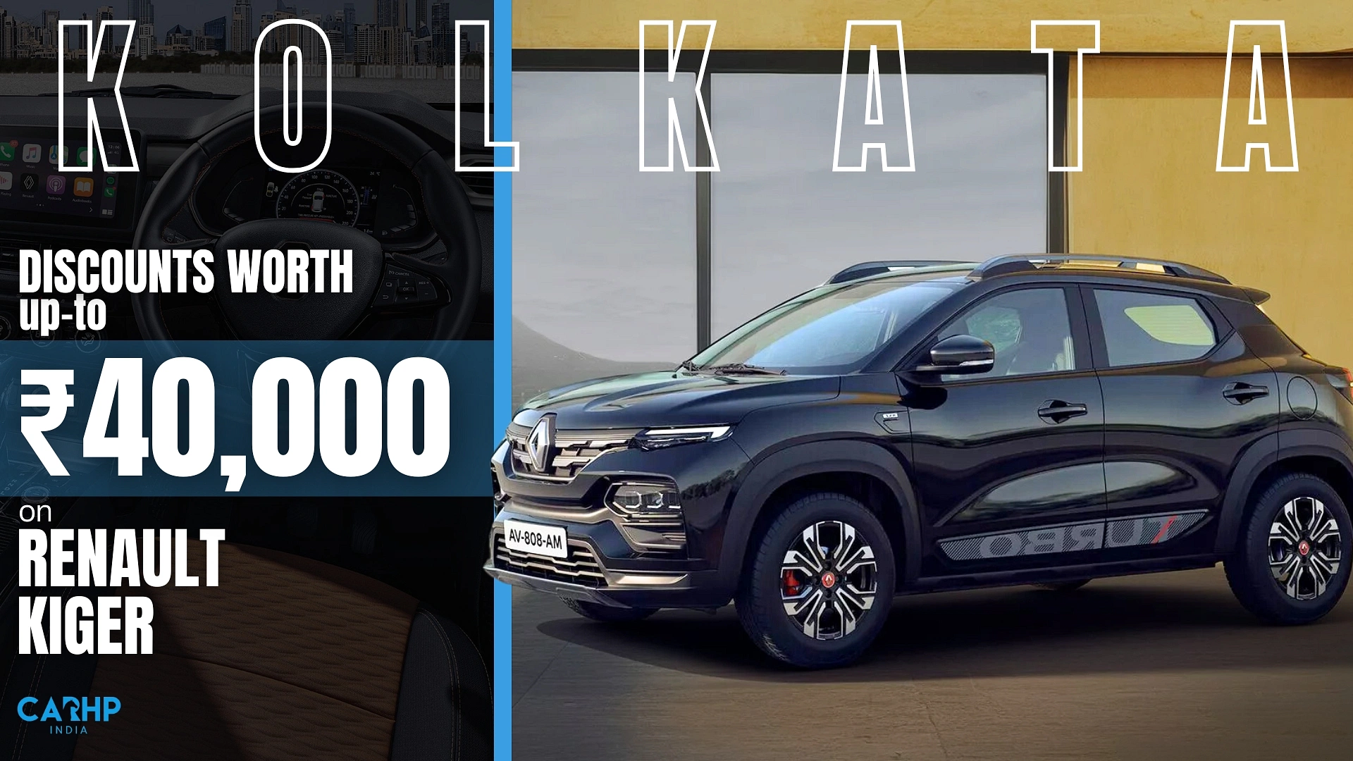 Renault Kiger RXZ Turbo CVT Automatic Prices & Discounts In Kolkata