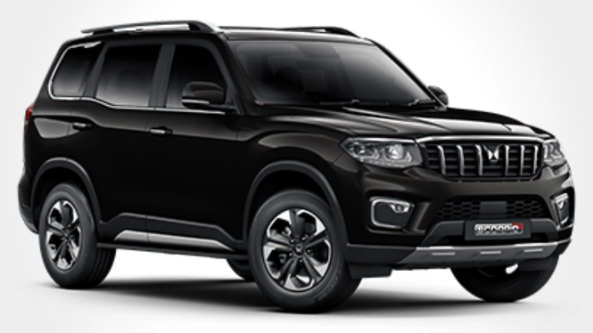 Mahindra Scorpio N Z8L in Stealth Black