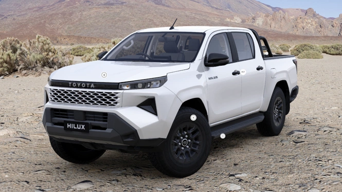 Toyota Hilux GX 4X2 AT in super white paint scheme