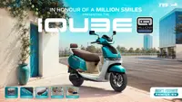 TVS iQube MillionR Special Edition Launched at Rs 1.40 Lakh with Aurora Green Paint, More Storage