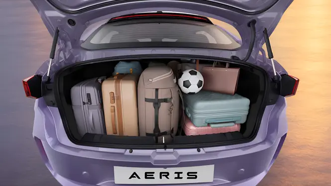 Tata Aeris 419 Boot Space Opened View