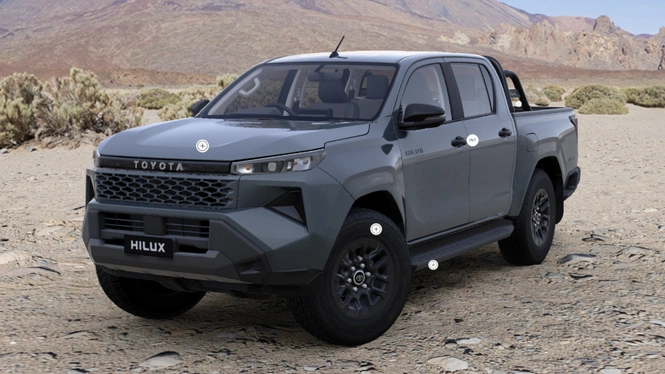 Toyota Hilux GX 4X4 AT in ash paint scheme