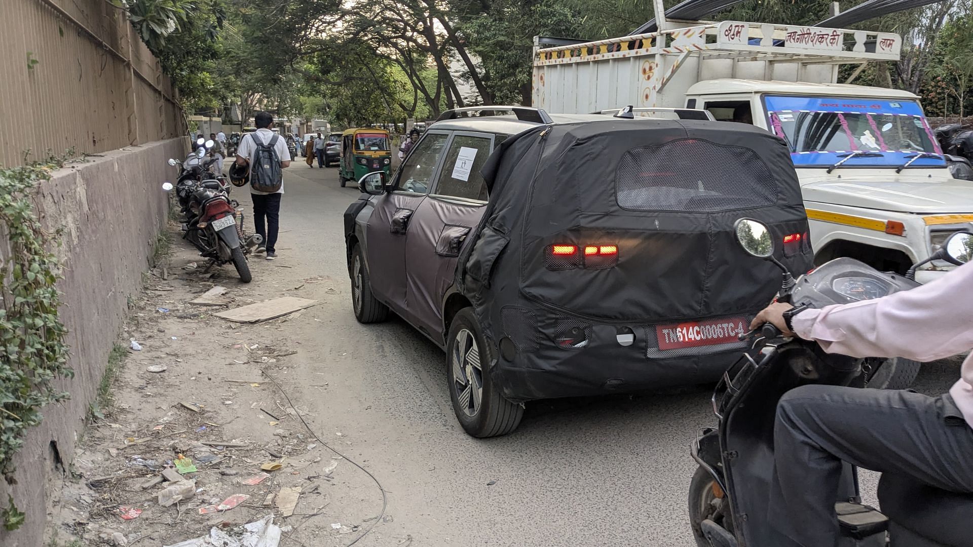 Kia Seltos Spotted in gurgaon udyog vihar, rear view