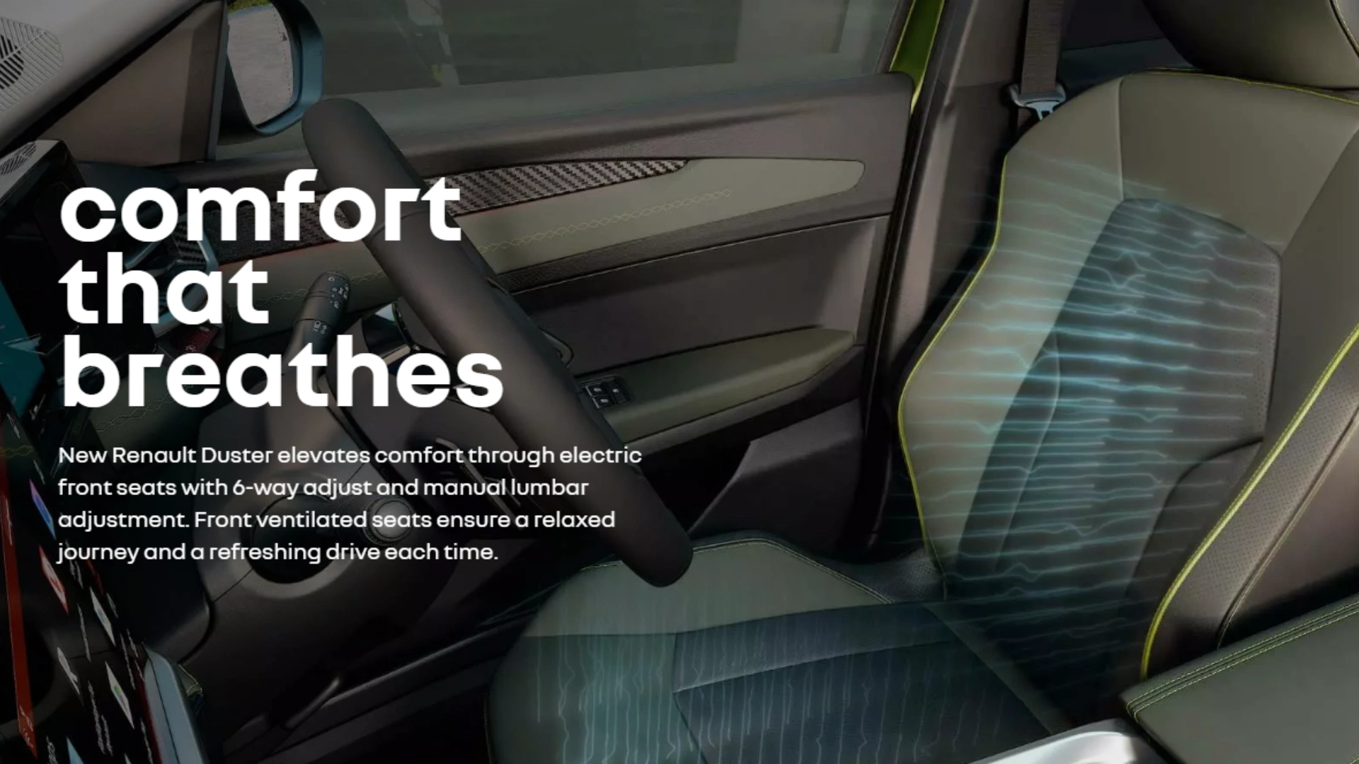 new Renault duster interior close up