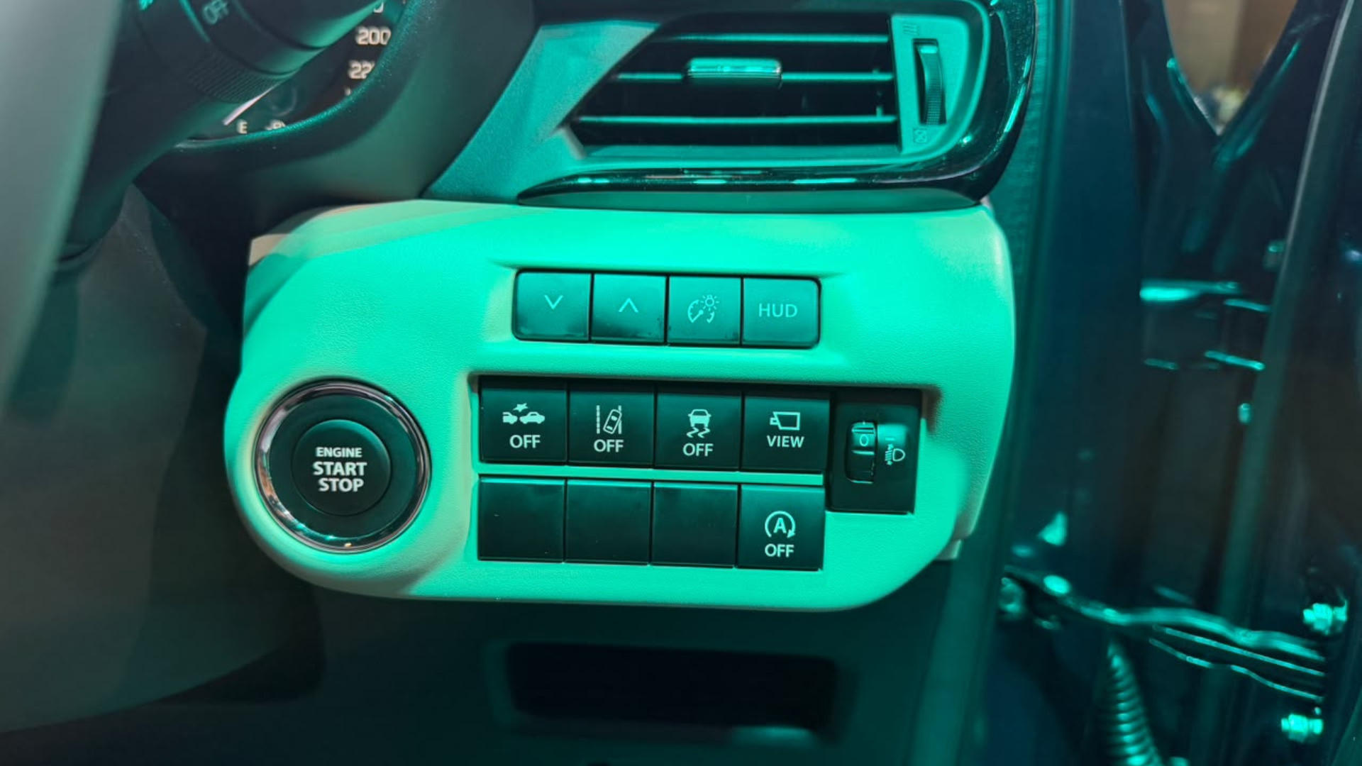 2026 Toyota Glanza Facelift Interior Driver Side ADAS and other control buttons