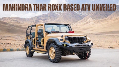 Mahindra Unveils Thar Roxx Based Defence ATV For Indian Army