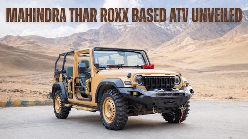 Mahindra Unveils Thar Roxx Based Defence ATV For Indian Army Image