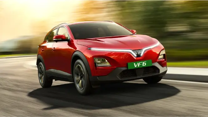 VinFast VF6 in red