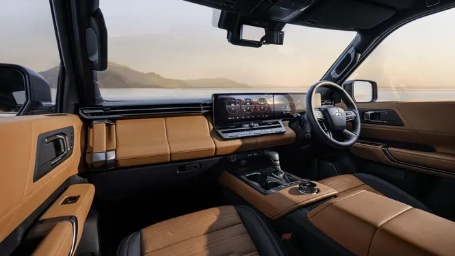 Pajero Interior front cabin view