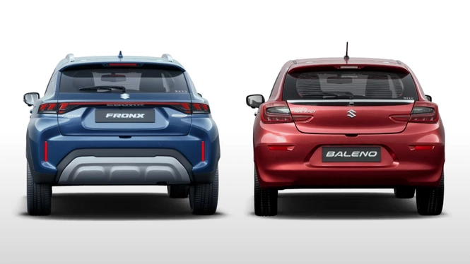 Maruti Suzuki Fronx & Baleno Exterior Rear Views