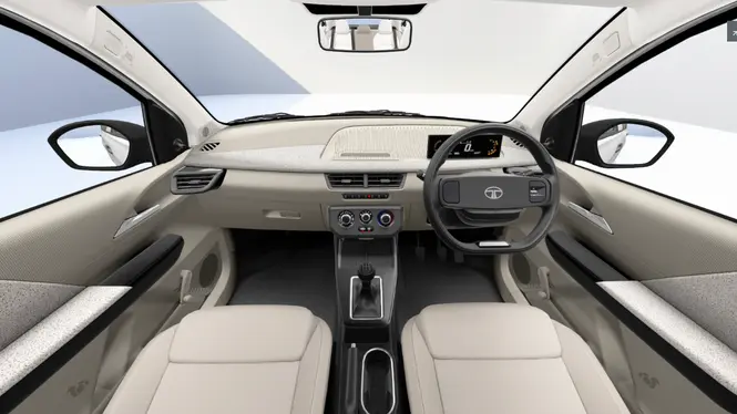 Tata Aeris Smart Variant Interior Front Cabin View