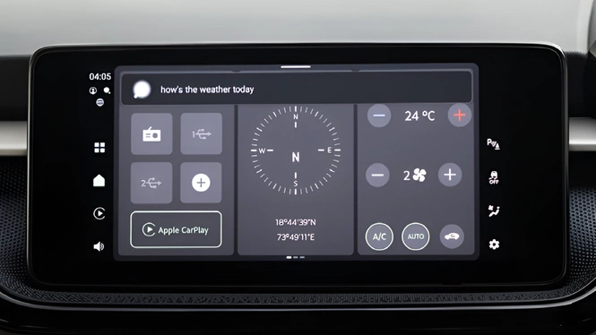 Skoda Slavia facelift 25.6 cm touch-screen infotainment system