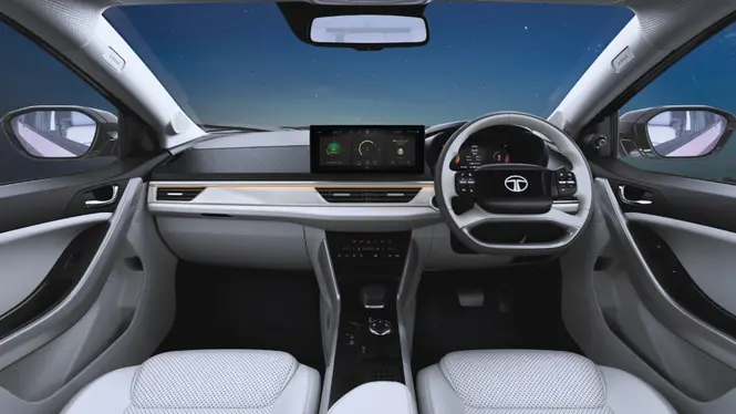 Tata Curvv ICE Series X interior front cabin