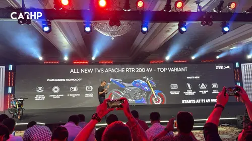 TVS Apache RTR 200 4V Launched at Rs 1.49 Lakh With Adjustable USD Forks Image