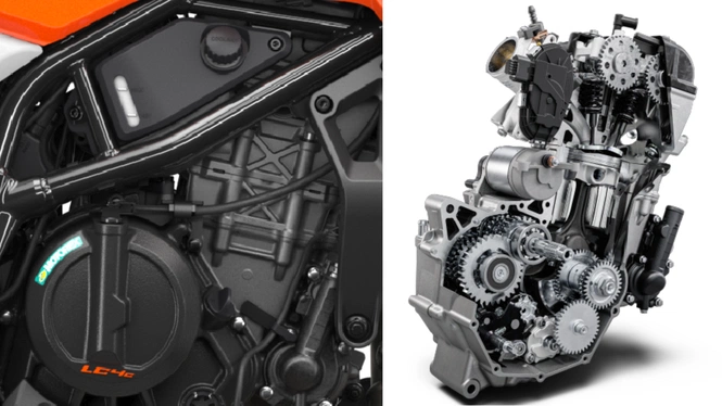 KTM 390 Adventure S 399cc LC4c engine