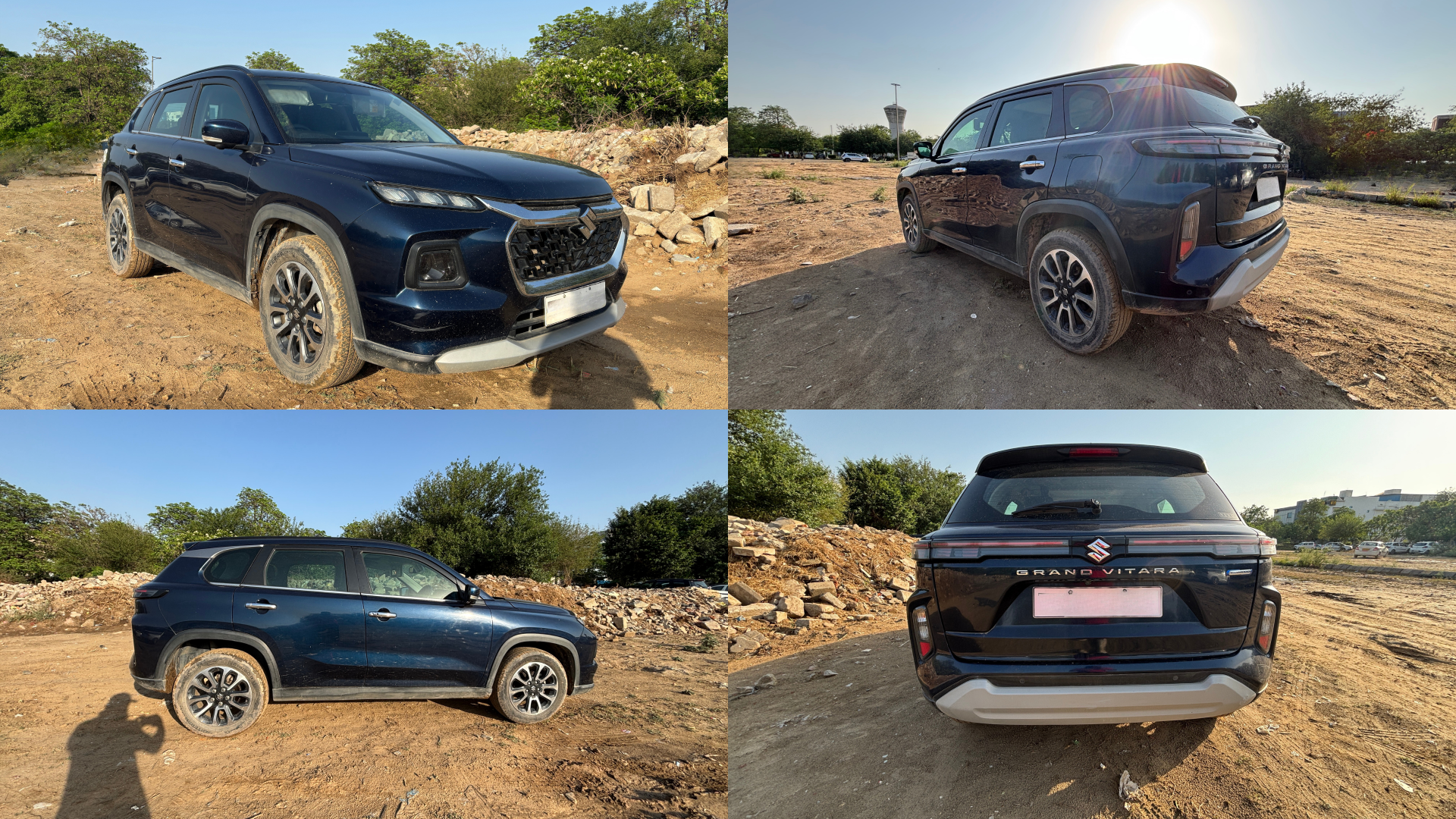 Maruti Suzuki Grand Vitara Exterior: Front Side View; Rear Side View; Side View; Rear View