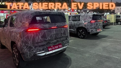 Tata Sierra EV Spied in Maharashtra With Large Infotainment Screen and Digital MID