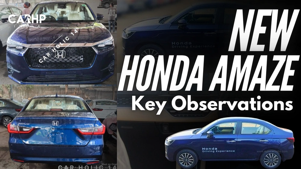 New Honda Amaze Spyshots Leaked, Here's Everything You Need To Know