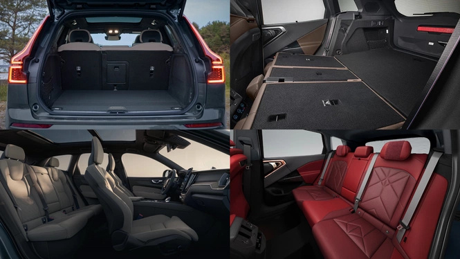 BMW X3 and Volvo XC60 interior