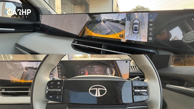 Tata Sierra Interior Dashboard Camera Feed View