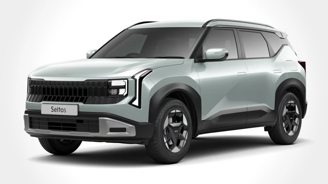 Kia Seltos HTK Morning Haze Front Side View