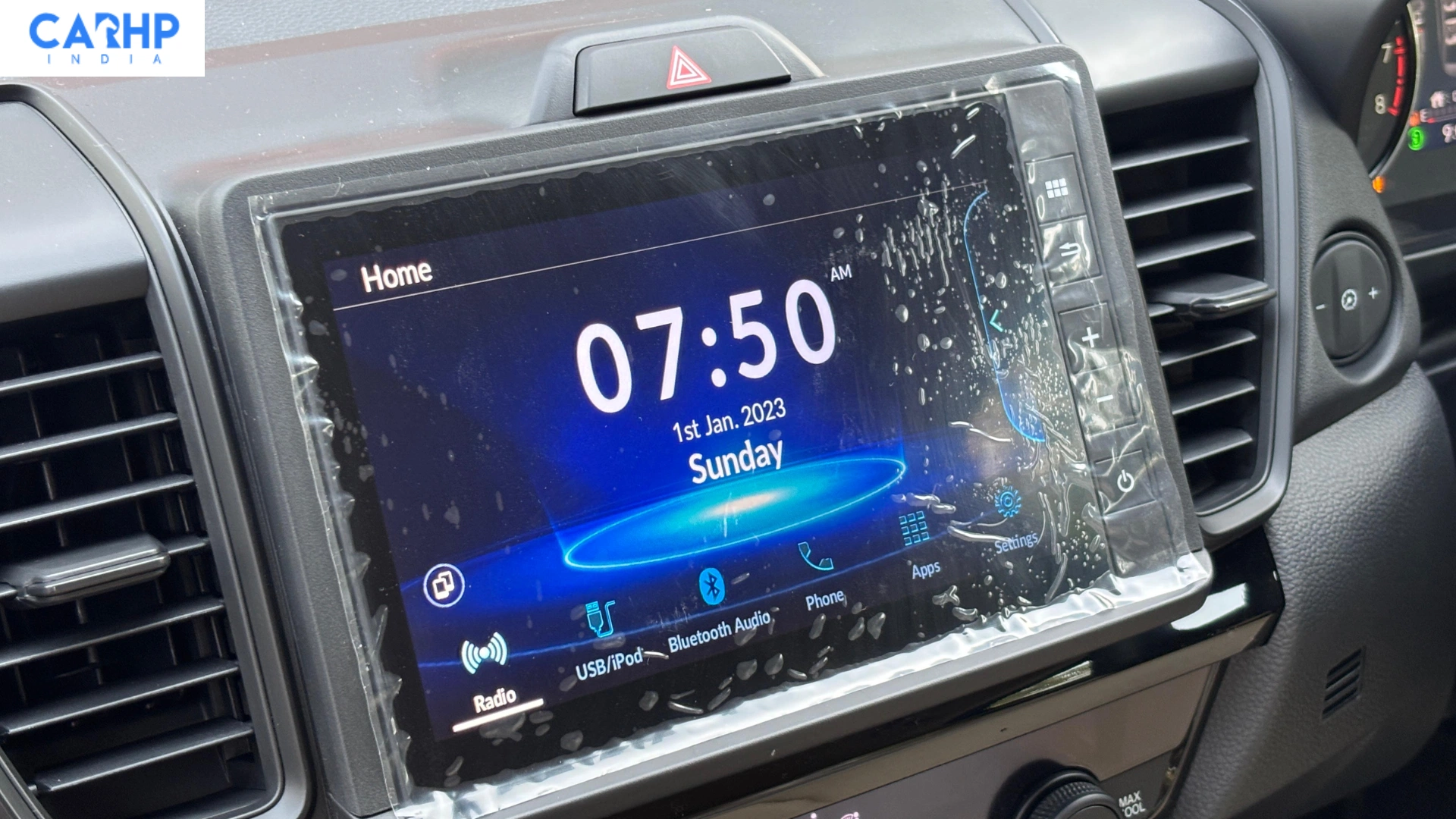 Honda city facelift V CVTinfotainment screen