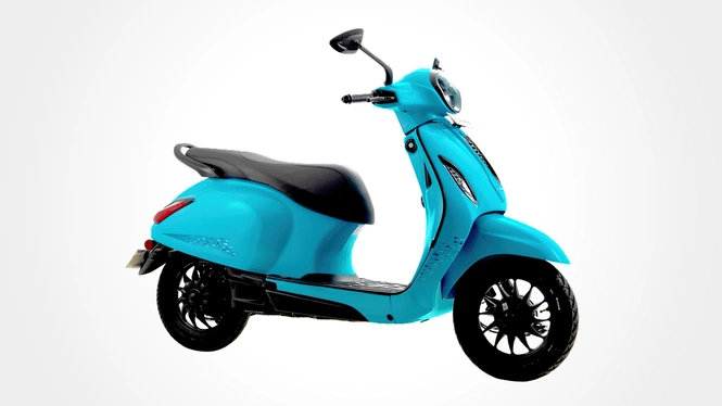 Chetak C3001 Azure Blue Side View