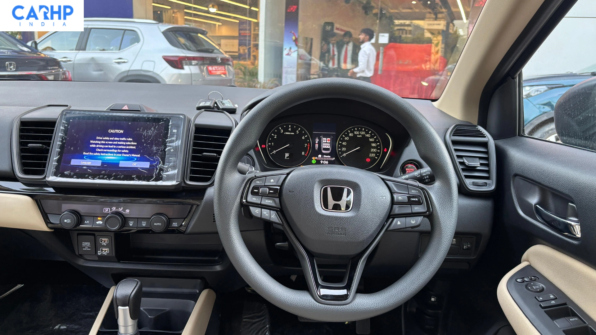 Honda city facelift V CVT beige interior steering