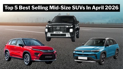 Creta Leads Top 5 Best Selling Mid-Size SUVs in April 2026