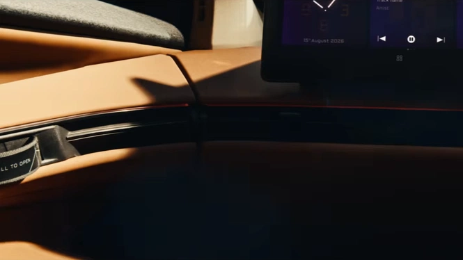 Mahindra BE 6 SPORTEQ tan themed interior teaser