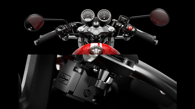Continental GT 650 handlebars and USB
