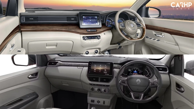 ertiga vs new triber interior