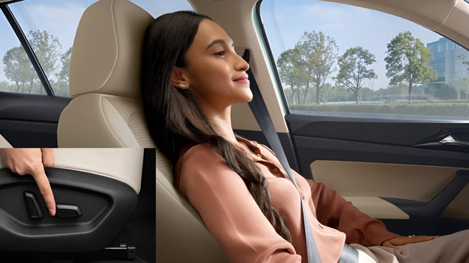 Skoda Slavia facelift Electrically adjustable and ventilated front seats