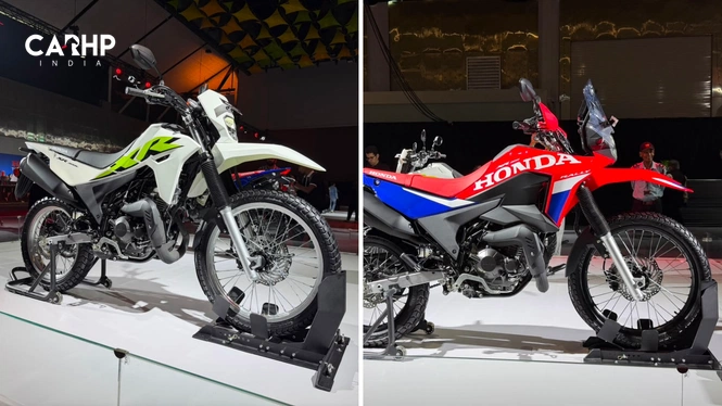 XR 300L in white and XR 300 Rally in red