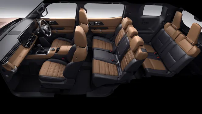 Pajero three-row 7 seats view
