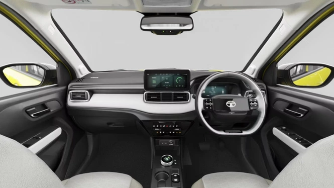 Tata Punch EV facelift interior
