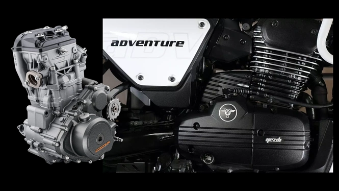 ktm 250 adv vs 2025 yezdi adv