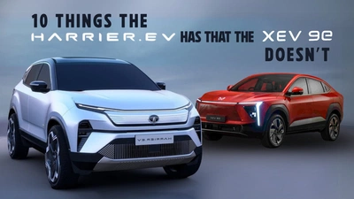 Here Are 10 Things The Harrier.EV Offers That The Mahindra XEV 9E Doesn't