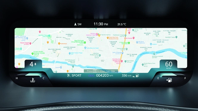 Nexon CAMO 26.03 cm (10.25-Inch) Digital Infotainment Cluster by Harman with embedded navigation