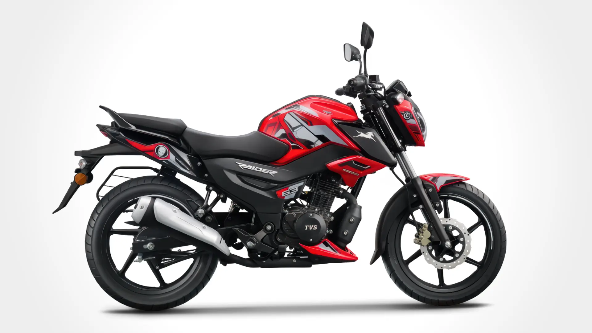 TVS Raider 125 Iron Man Edition Side Profile
