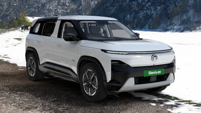 Tata Sierra EV Pure Pristine White