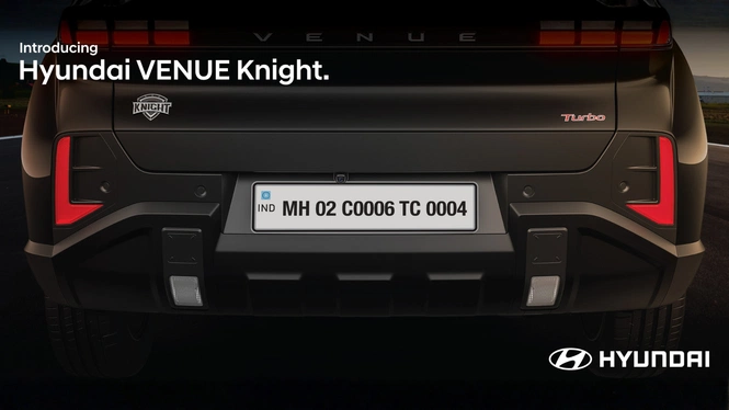 Hyundai Venue Knight Rear View