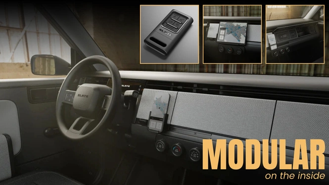 slate ev interior dashboard