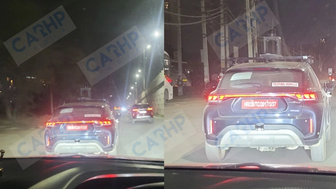 Maruti Suzuki Fronx Hybrid Facelift Spy Shot