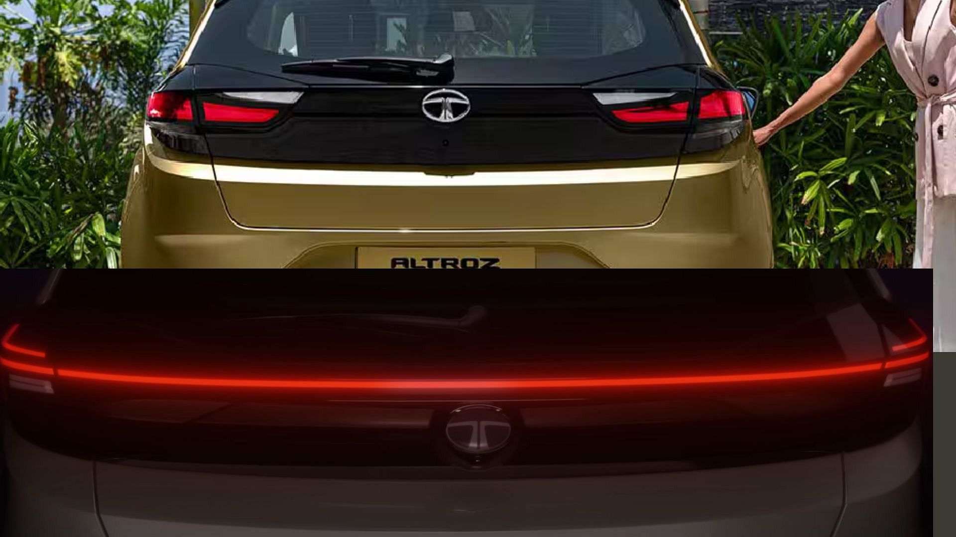 Tata altroz old vs new rear led lights